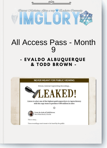 Group Buy Evaldo Albuquerque Todd Brown – All Access [Special Offer] Evaldo Albuquerque & Todd Brown – All Access Pass – Month 9