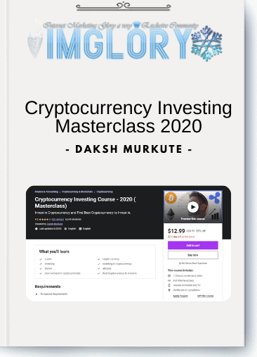 Special Offer Daksh Murkute – Cryptocurrency Investing Masterclass 2020 [Special Offer] Daksh Murkute – Cryptocurrency Investing Masterclass 2020