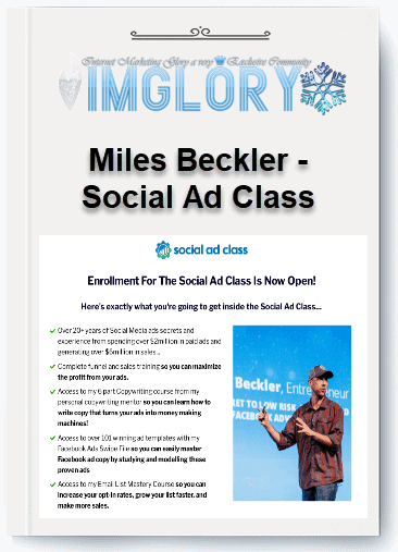 Free Share Miles Beckler – Social Ad Class [Free Share] Miles Beckler – Social Ad Class