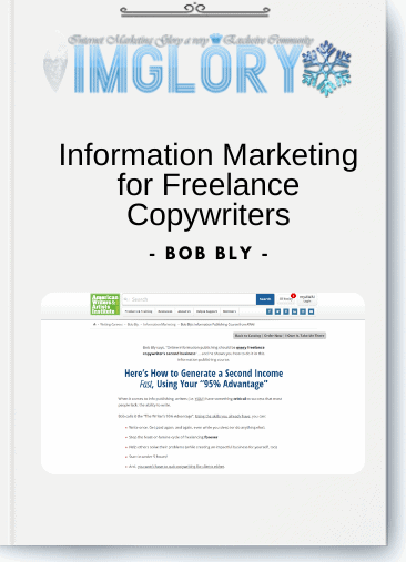 Special Offer Bob Bly – Information Marketing for Freelance Copywriters [Special Offer] Bob Bly – Information Marketing for Freelance Copywriters