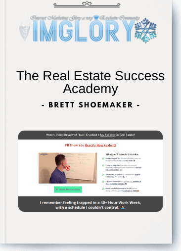 Special Offer Brett Shoemaker – The Real Estate Success Academy [Special Offer] Brett Shoemaker – The Real Estate Success Academy