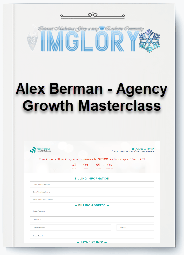 Free Share Alex Berman – Agency Growth Masterclass [Free Share] Alex Berman – Agency Growth Masterclass