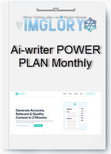 Group Buy Ai writer POWER PLAN Monthly [Group Buy] Ai-writer POWER PLAN Monthly