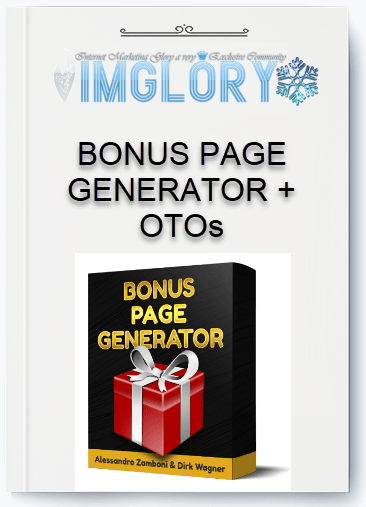 Group Buy BONUS PAGE GENERATOR OTOs [Group Buy] BONUS PAGE GENERATOR + OTOs