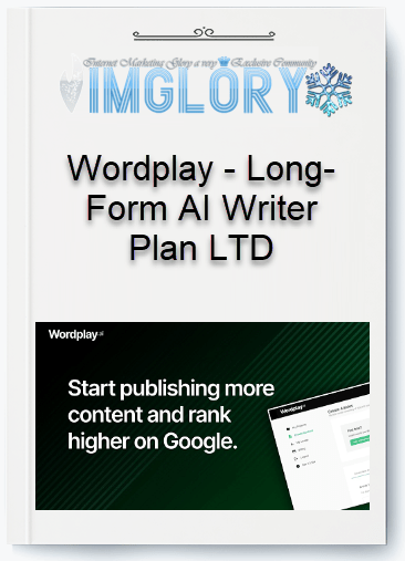 Group Buy Wordplay – Long Form AI Writer Plan LTD [Group Buy] Wordplay – Long-Form AI Writer Plan LTD