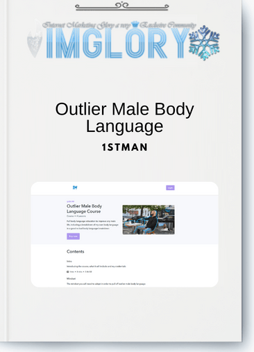 Special Offer 1stman – Outlier Male Body Language [Special Offer] 1stman – Outlier Male Body Language